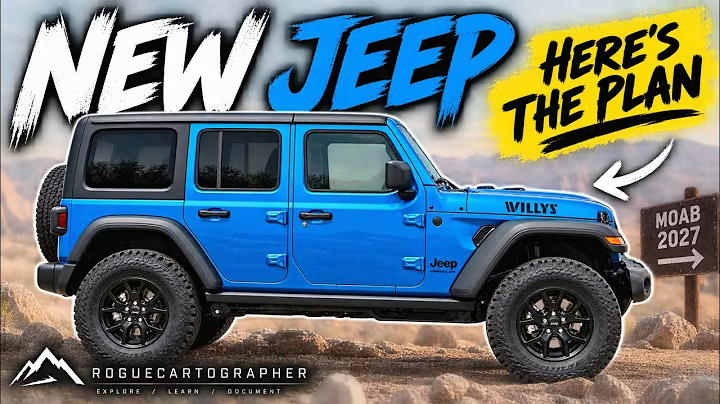 The published New Jeep thumbnail featuring my blue Willys and the original RogueCartographer branding.